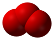 Spacefill model of ozone