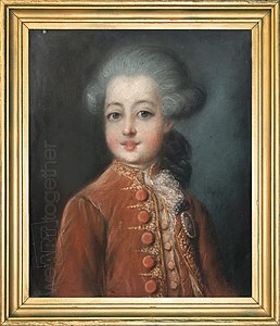 Portrait présumé du dauphin, par Joseph Boze, 1787.