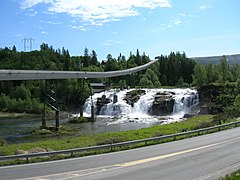 The waterfall Revelfossen