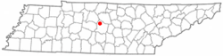 Location of Smyrna, Tennessee