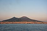 Vue de la baie de Naples et du Vésuve.