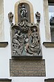 Dans la maison Zum Großer Jordan (Judenplatz de Vienne), figure encore une sculpture tendancieuse avec une inscription antisémite, probablement été placée après l'expulsion des Juifs.