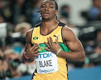 Yohan Blake, campeão dos 100 m rasos.