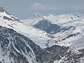 Flexenpass mit Flexengalerie und Blick auf Zürs