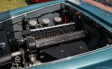 The engine from the same car, showing dual ignition.