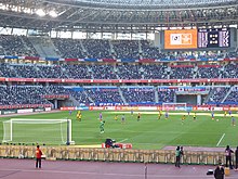 In-game photo of the final from behind the Kashiwa Reysol goal