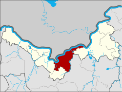 แผนที่จังหวัดหนองคาย เน้นอำเภอเมืองหนองคาย