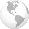 Caribbean countries as defined by the United Nations geoscheme