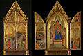 The Virgin and Child Enthroned with Saints, triptych, Bernardo Daddi, 1338