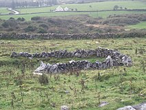 Stone walls outside Caherconnell ringfort