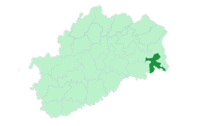 Le canton d'Héricourt-Ouest (1985 → 2015)..