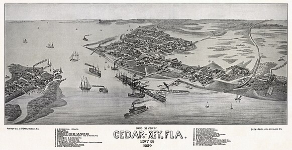 Cedar Key, Florida, by J.J. Stoner (edited by Durova)