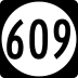 State Route 609 marker