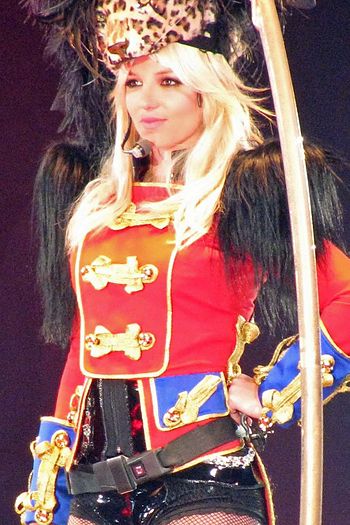 Britney Spears performing during The Circus Starring Britney Spears