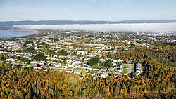 Deer Lake seen from above.