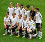 The German women's national team in 2012