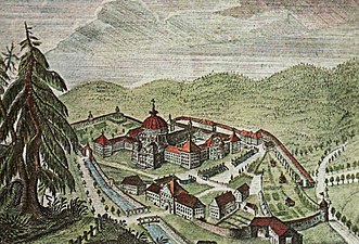 Painting of the Abbey, 1783