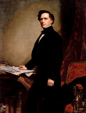 דיוקן פרנקלין פירס משנת 1858.