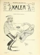 Cover of Kalem magazine (1909). Art by Cemil Cem.