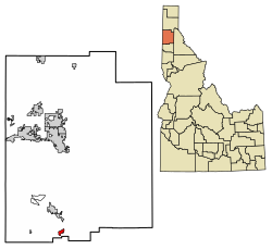Location in Kootenai County, Idaho