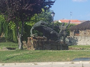 Estátua do Lagarto de Calzadilla, alusiva a uma lenda local