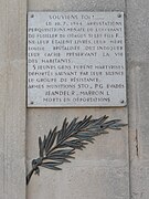 Plaque "Souviens-toi".