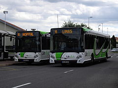 Bus Libellule à la gare routière de Villefranche-sur-Saône.