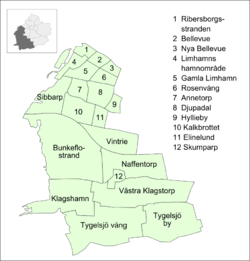 Limhamn's neighbourhoods