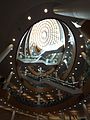 The atrium staircase of the Liverpool Central Library, view from the bottom