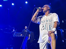 Lupe Fiasco performing at Ovation Hall in Atlantic City, July 22, 2023.