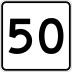 Route 50 marker