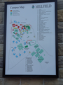 A map of the campus showing the facilities