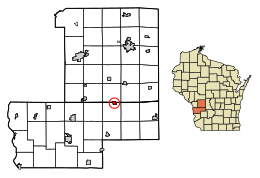 Location of Ontario in Vernon County, Wisconsin.