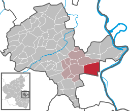 Läget för Osthofen i Landkreis Alzey-Worms