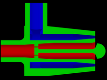 Another view of pintle injector.