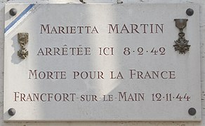 Plaque au no 34.