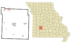 Location of Flemington, Missouri