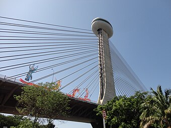 Ponte Estaiada João Isidoro França, na cidade de Teresina, Brasil.