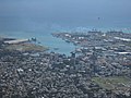 The view of Port Louis from the summit