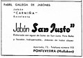 Pub pour le savon San Justo (1939)