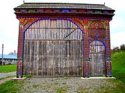 Wooden gate in Polonița