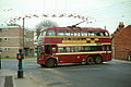 Image 176A double-deck trolleybus in Reading, England, 1966 (from Trolleybus)