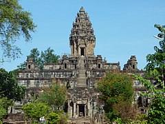 Khmer architecture: The Bakong (near Siem Reap, Cambodia), completed in 881