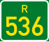 Regional route R536 shield