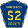County Road S2 marker