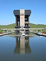 Strépy-Thieu boat lift. The modern boat lift, built at the beginning of the 21st century.