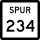 State Highway Spur 234 marker