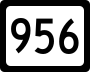 West Virginia Route 956 marker