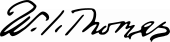 signature de William Isaac Thomas