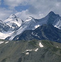 Großer Eiskogel (zwischen Zebrù und Thurwieserspitze) von Nordwesten